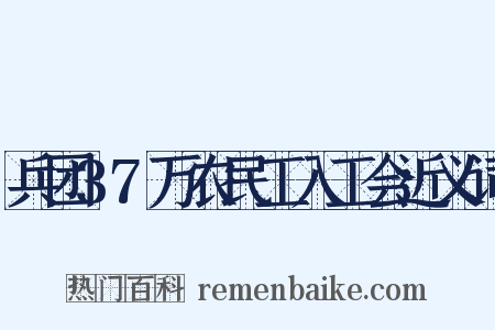 兵团37万农民工入工会近义词是什么意思的图片